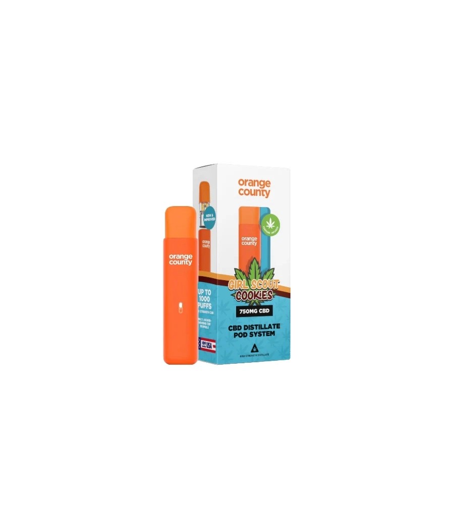 750mg Orange County CBD Prefilled Pod Vape System