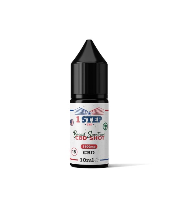 1 Step CBD 1500mg Broad Spectrum CBD Shot 10ml