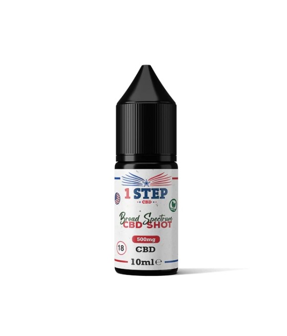 1 Step CBD 500mg Broad Spectrum CBD Shot 10ml
