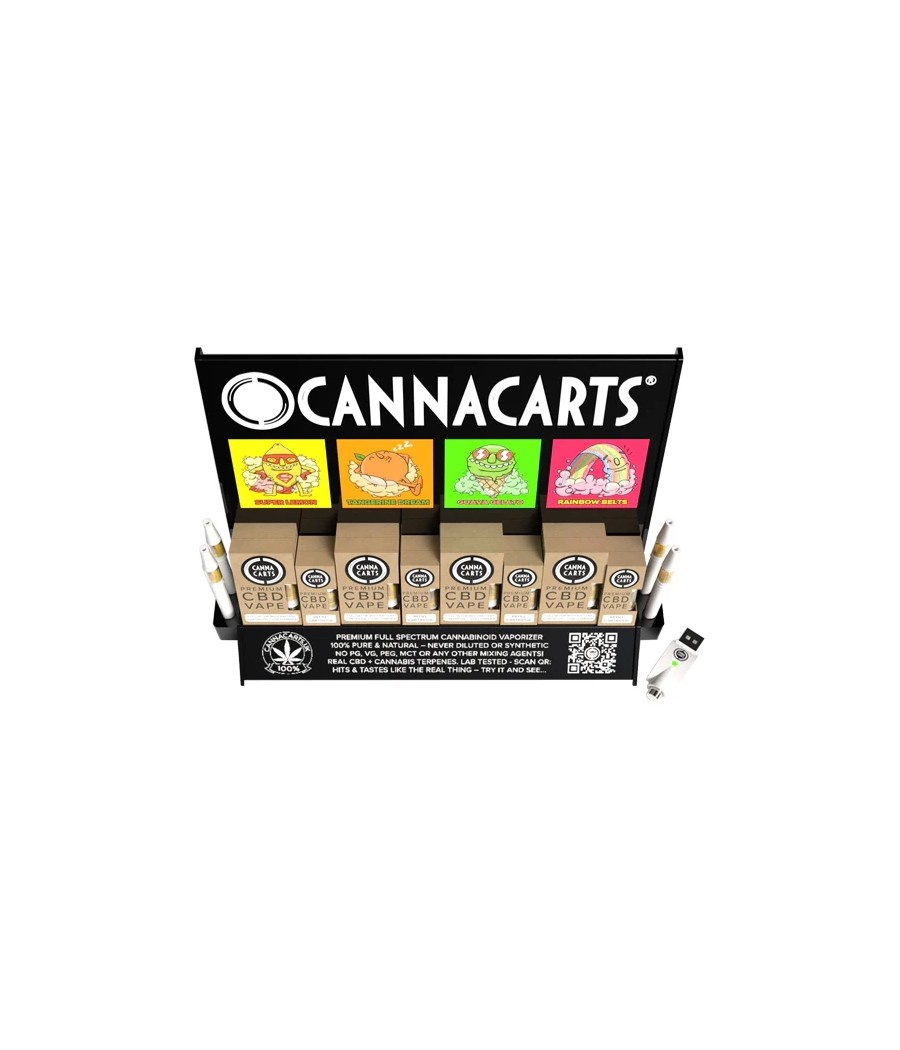 Cannacarts 420 POS Display Unit Set - 25 CBD Vapes