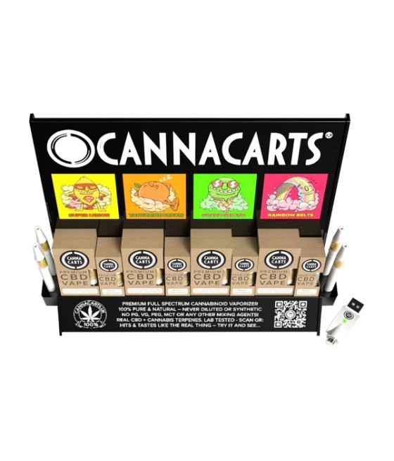Cannacarts 420 POS Display Unit Set - 25 CBD Vapes