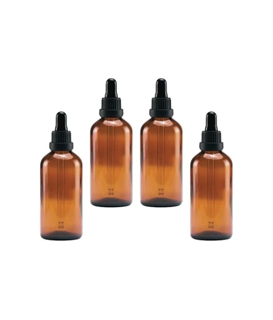 Bulk Empty Amber Glass Tincture Bottles 100ml