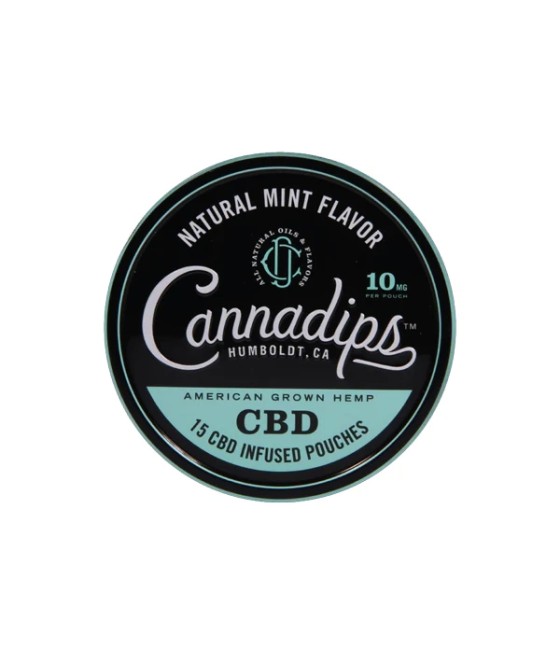Cannadips 150mg CBD Snus Pouches - Natural Mint