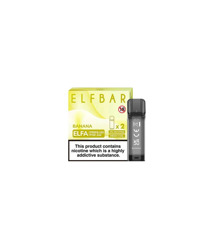 ELF Bar ELFA 20mg Replacement Prefilled Pods 2ml 1200 Puffs - 2 Pcs