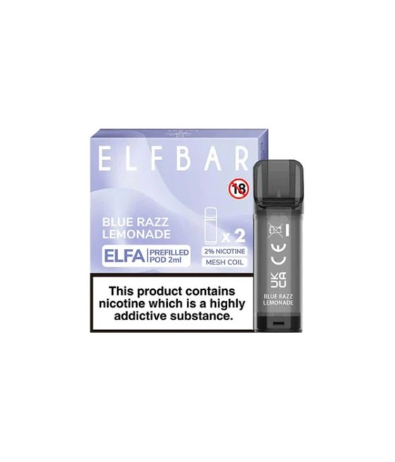 ELF Bar ELFA 20mg Replacement Prefilled Pods 2ml 1200 Puffs - 2 Pcs