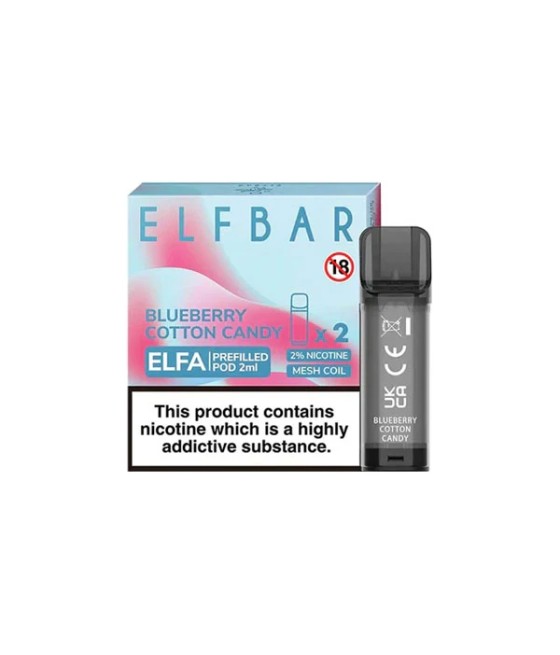 ELF Bar ELFA 20mg Replacement Prefilled Pods 2ml 1200 Puffs - 2 Pcs