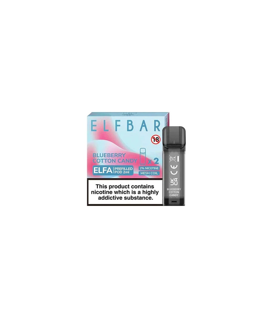 ELF Bar ELFA 20mg Replacement Prefilled Pods 2ml 1200 Puffs - 2 Pcs