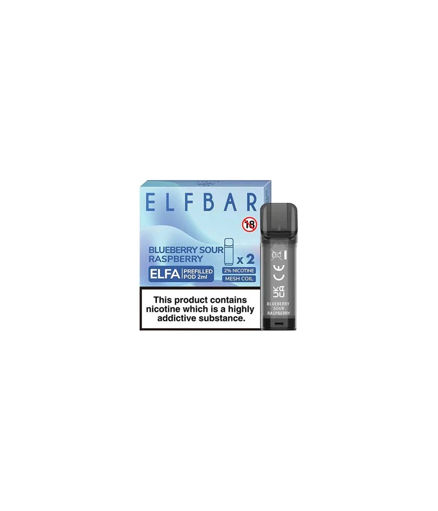 ELF Bar ELFA 20mg Replacement Prefilled Pods 2ml 1200 Puffs - 2 Pcs