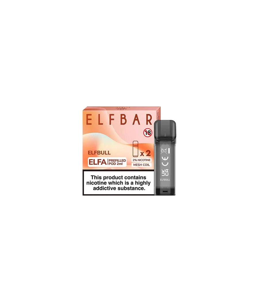 ELF Bar ELFA 20mg Replacement Prefilled Pods 2ml 1200 Puffs - 2 Pcs