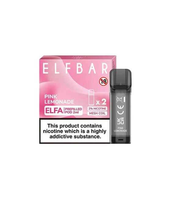 ELF Bar ELFA 20mg Replacement Prefilled Pods 2ml 1200 Puffs - 2 Pcs