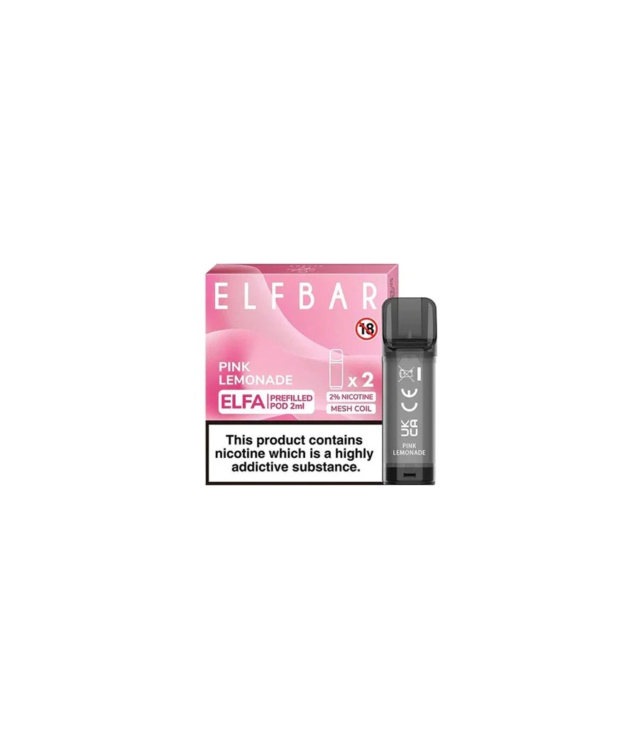ELF Bar ELFA 20mg Replacement Prefilled Pods 2ml 1200 Puffs - 2 Pcs