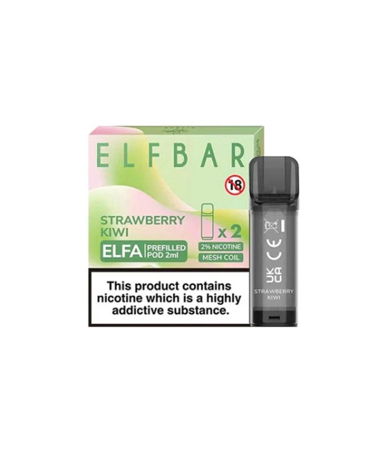 ELF Bar ELFA 20mg Replacement Prefilled Pods 2ml 1200 Puffs - 2 Pcs