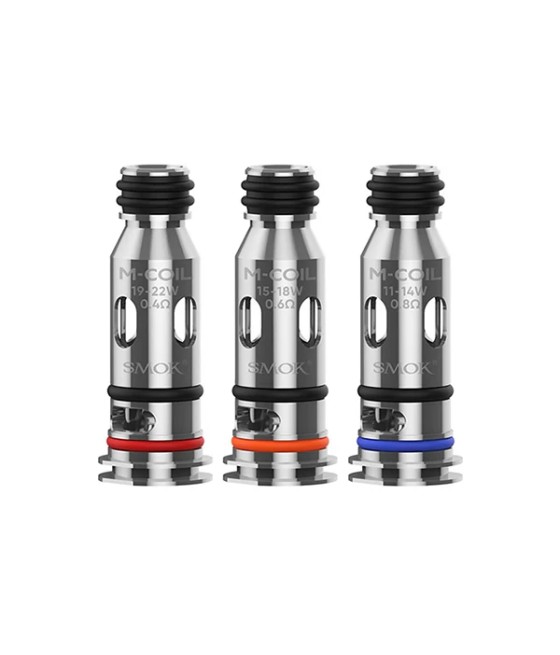 SMOK M Coils Five Pack (0.4Ohm/0.6Ohm/0.8Ohm)