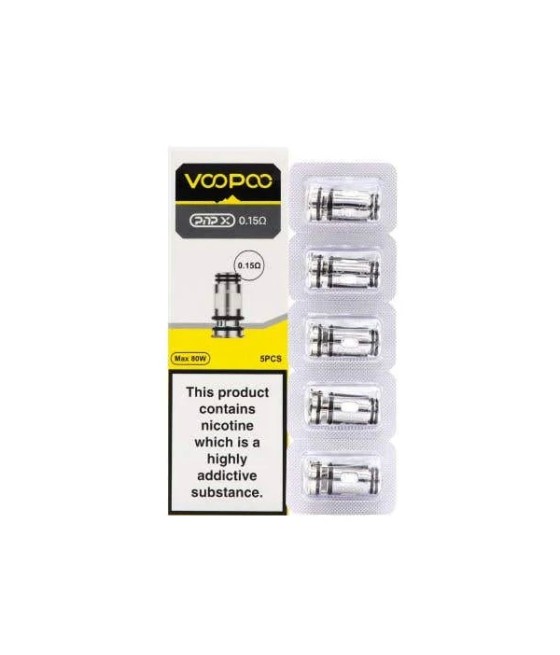 VooPoo PnP X Replacement Coils (0.15Ohm/0.2Ohm/0.3Ohm/0.6Ohm)
