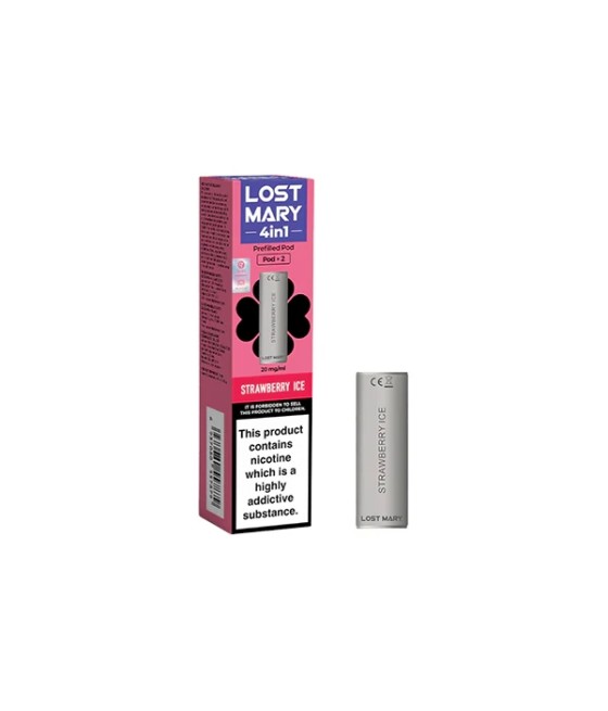 20mg Lost Mary 4in1 Prefilled Pods 1200 Puffs - 2 Pcs