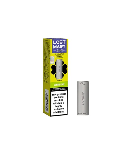 20mg Lost Mary 4in1 Prefilled Pods 1200 Puffs - 2 Pcs