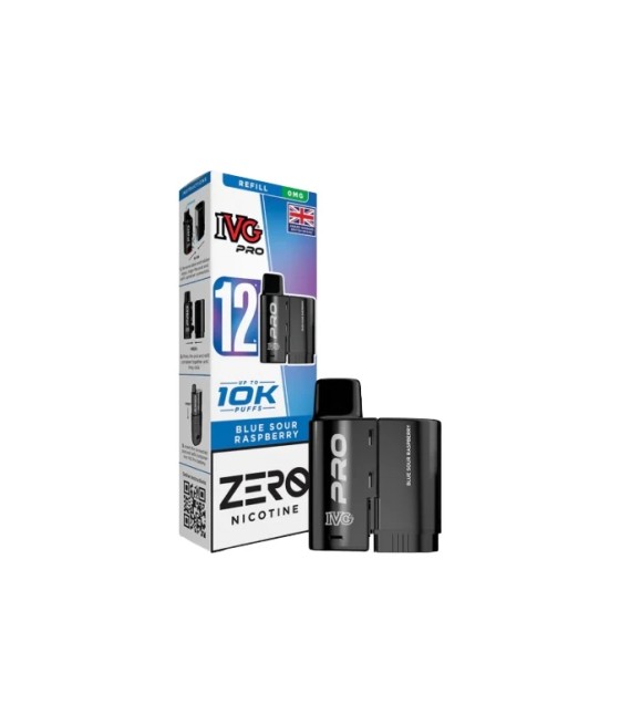 0mg IVG Pro 12 Refill Pods 10000 Puffs
