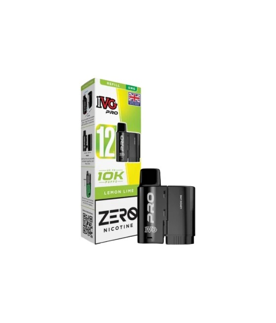 0mg IVG Pro 12 Refill Pods 10000 Puffs