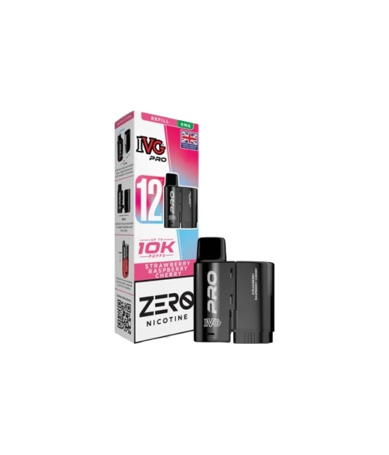 0mg IVG Pro 12 Refill Pods 10000 Puffs