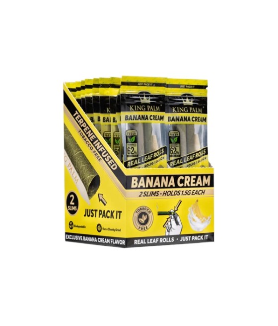 20 King Palm Flavoured Slim 1.5G Rolls - Display Pack