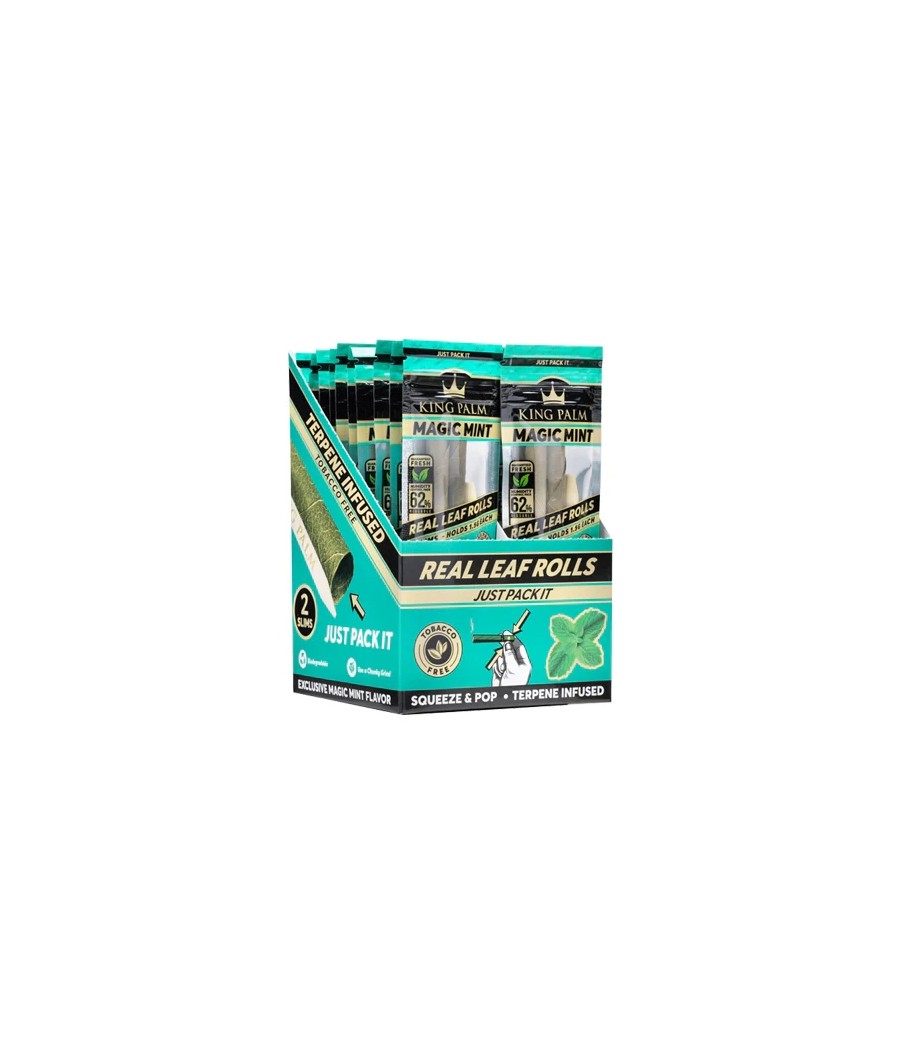 20 King Palm Flavoured Slim 1.5G Rolls - Display Pack