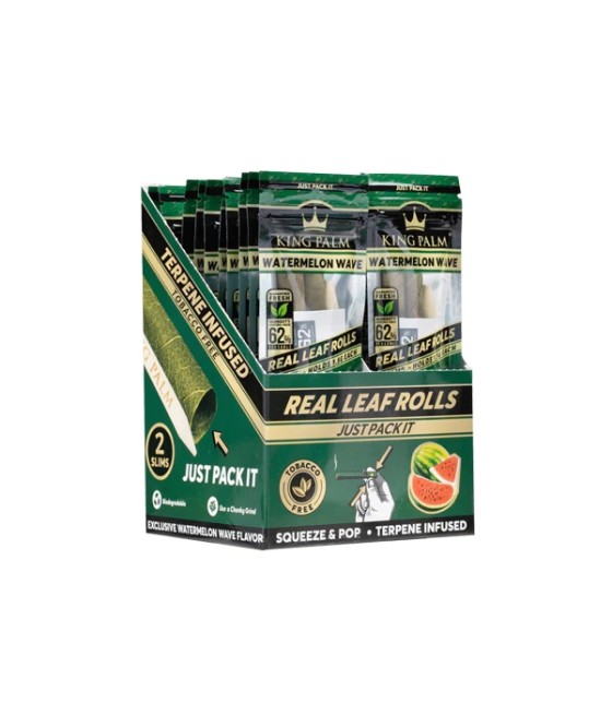 20 King Palm Flavoured Slim 1.5G Rolls - Display Pack