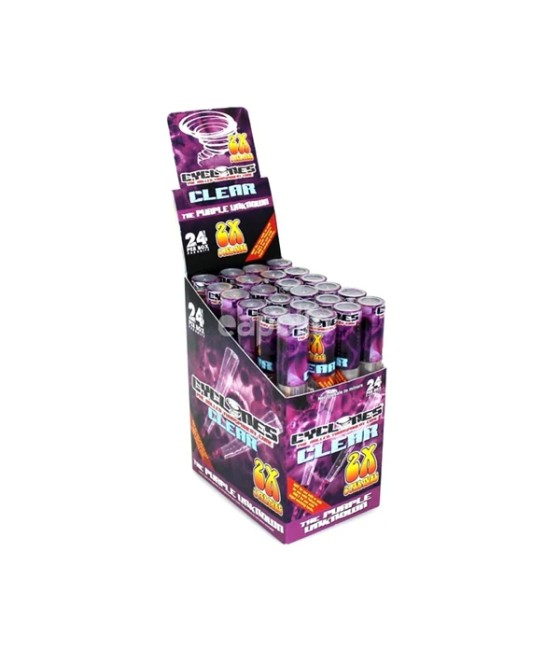 Cyclones Pre Rolled Clear Cones - 24 pack