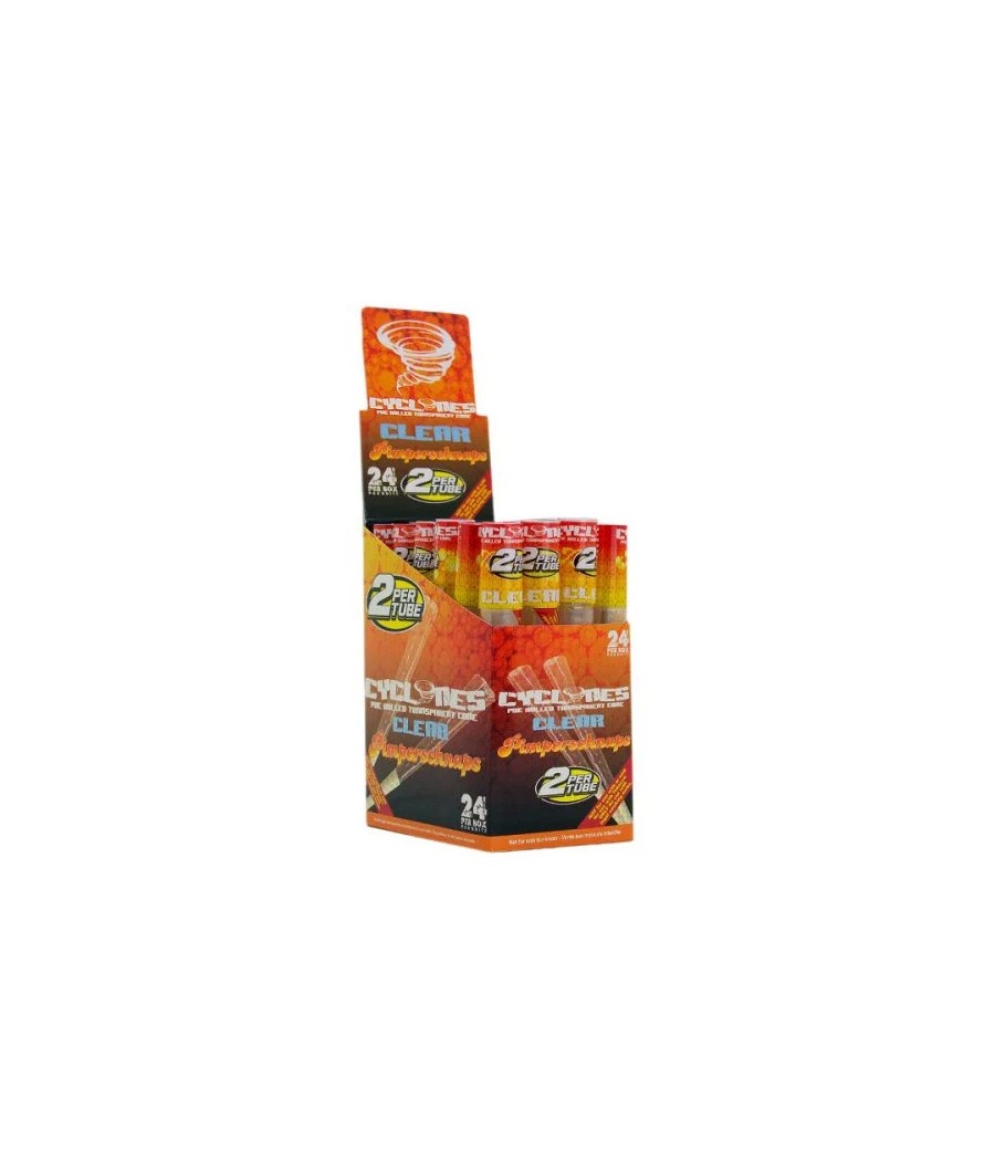 Cyclones Pre Rolled Clear Cones - 24 pack