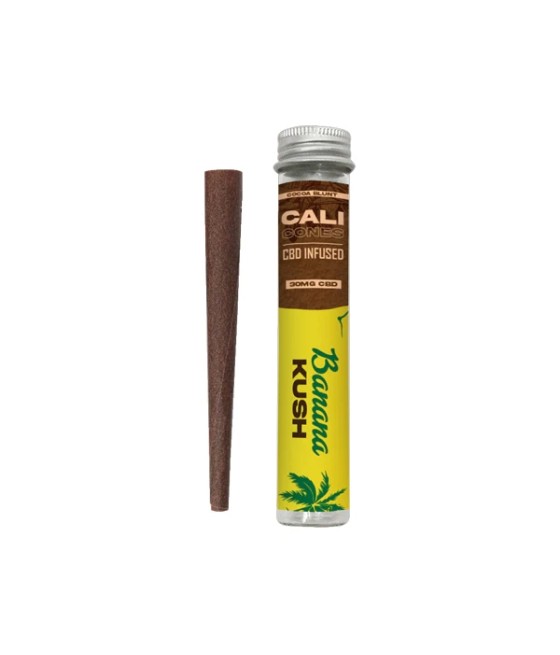 CALI CONES Cocoa 30mg Full Spectrum CBD Infused Cone - Banana Kush