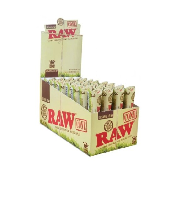 3 x 32 RAW Organic Hemp King Sized Pre-Rolled Cones