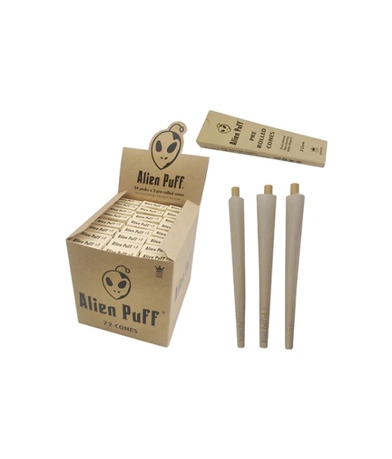 Alien Puff Hemp King Size 3x Cones 24 Packs (HP2502)