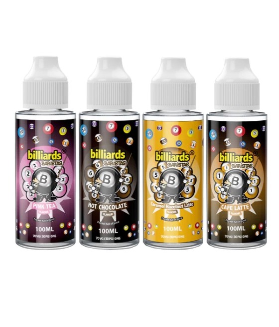 EXPIRED :: Billiards Baristas Range 100ml Shortfill 0mg (70VG/30PG)