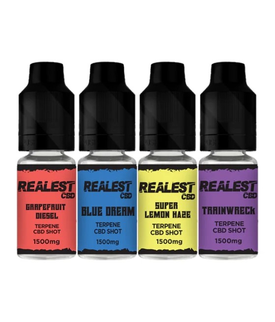 Realest CBD 1500mg Terpene Infused CBD Booster Shot 10ml (BUY 1 GET 1 FREE)