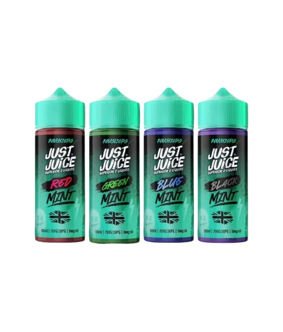0mg Just Juice MINT 100ml Shortfill (70VG/30PG)