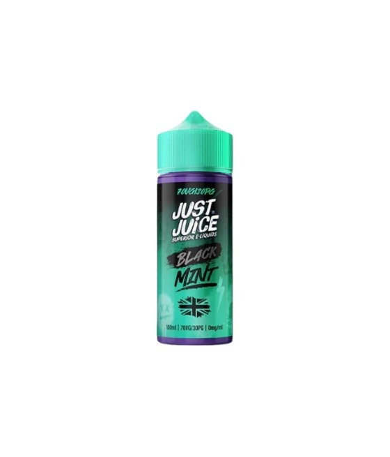 0mg Just Juice MINT 100ml Shortfill (70VG/30PG)