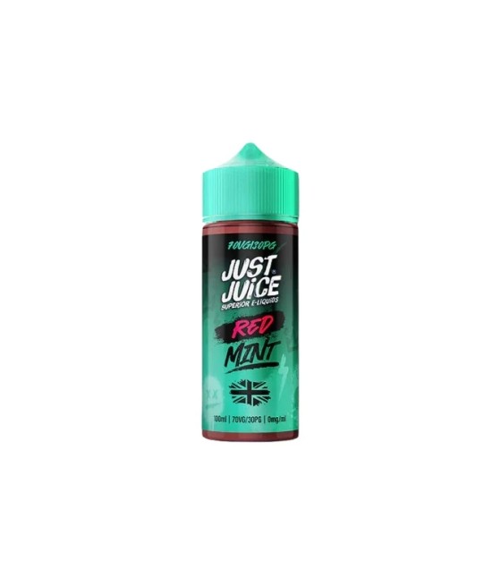 0mg Just Juice MINT 100ml Shortfill (70VG/30PG)