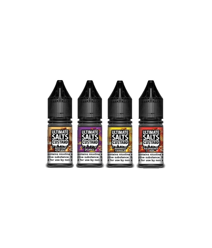 10MG Ultimate Puff Salts Custard 10ML Flavoured Nic Salts
