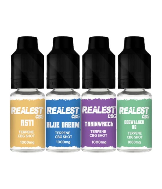 Realest CBD 1000mg Terpene Infused CBG Booster Shot 10ml (BUY 1 GET 1 FREE)