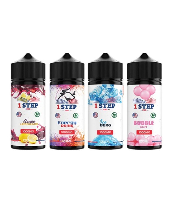 1 Step CBD 1000mg CBD E-liquid 120ml (BUY 1 GET 1 FREE)