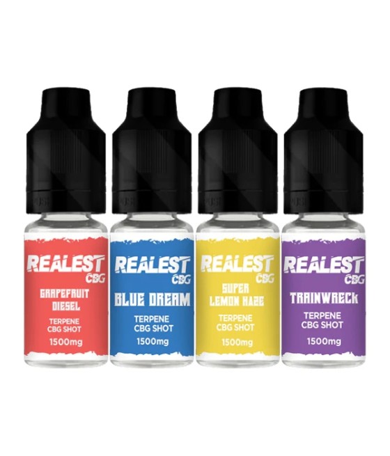 Realest CBD 1500mg Terpene Infused CBG Booster Shot 10ml (BUY 1 GET 1 FREE)