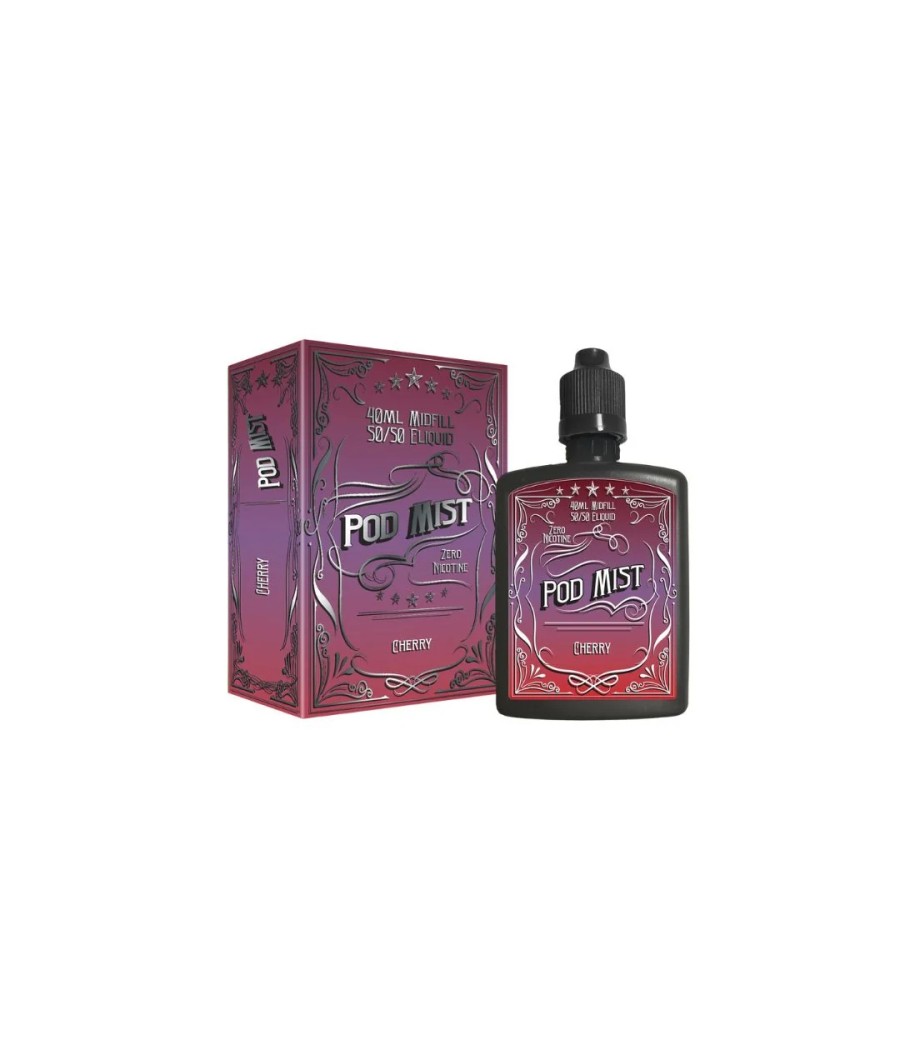 0mg Pod Mist Midfill 40ml Shortfill (50VG/50PG)