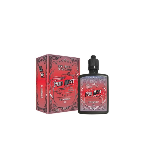 0mg Pod Mist Midfill 40ml Shortfill (50VG/50PG)