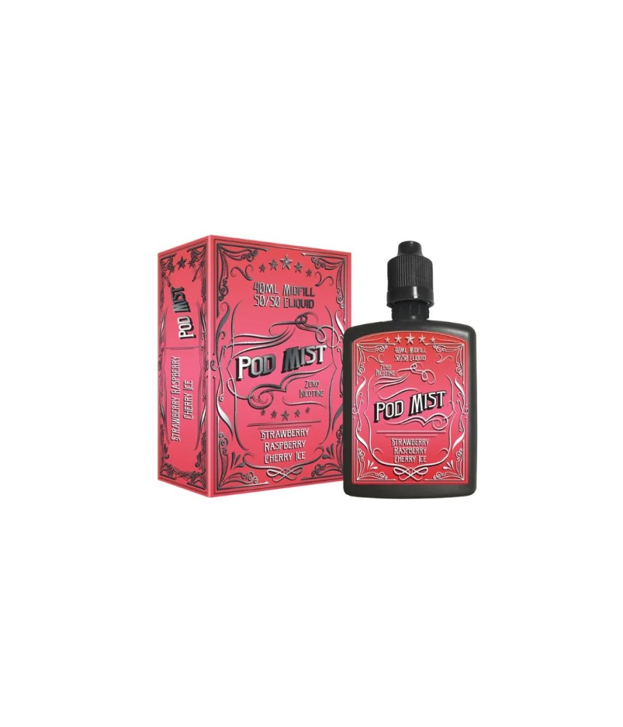 0mg Pod Mist Midfill 40ml Shortfill (50VG/50PG)