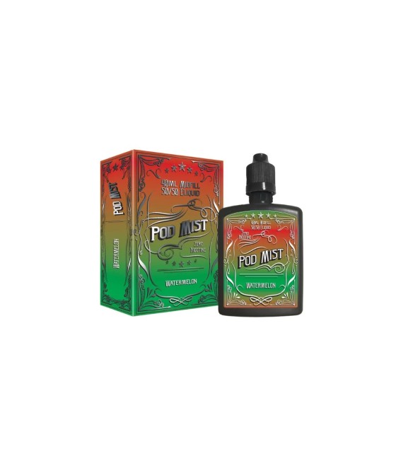 0mg Pod Mist Midfill 40ml Shortfill (50VG/50PG)