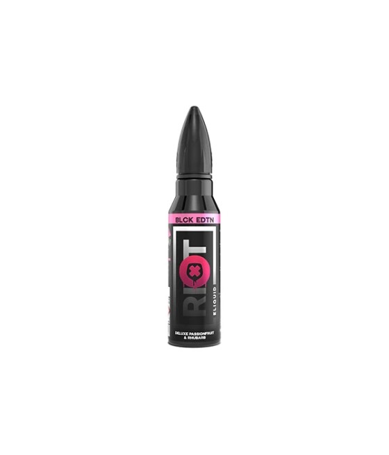 0mg Riot Squad Black Edition V2 2x 50ml Shortfill (70VG/30PG)