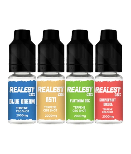 Realest CBD 2000mg Terpene Infused CBG Booster Shot 10ml (BUY 1 GET 1 FREE)