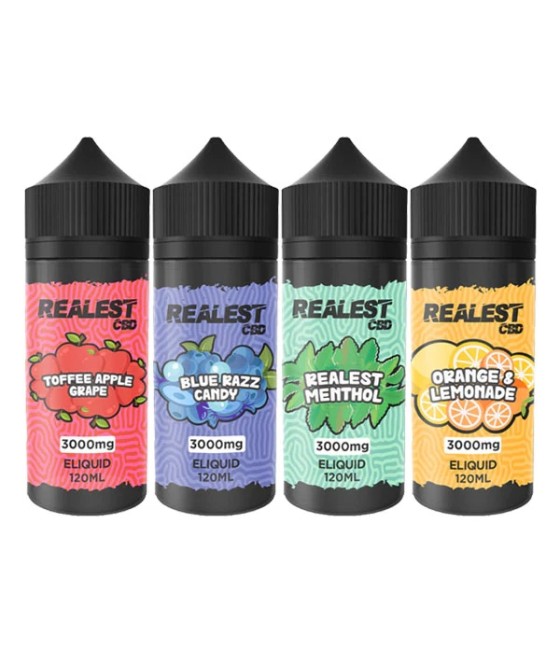 Realest CBD 3000mg Broad Spectrum CBD E-Liquid 120ml (BUY 1 GET 1 FREE)