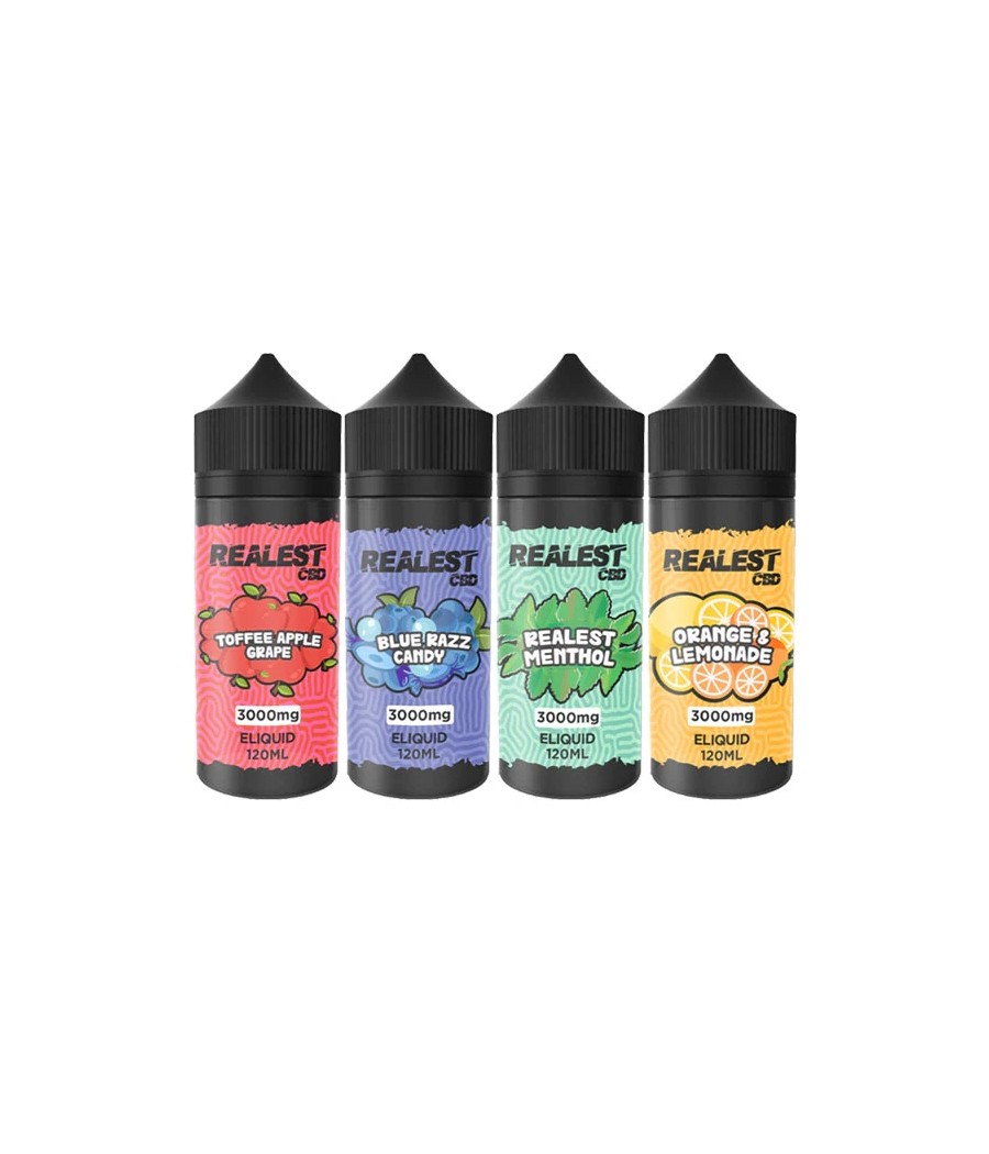 Realest CBD 3000mg Broad Spectrum CBD E-Liquid 120ml (BUY 1 GET 1 FREE)