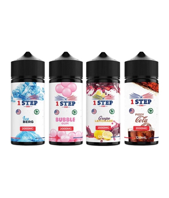 1 Step CBD 2000mg CBD E-liquid 120ml (BUY 1 GET 1 FREE)