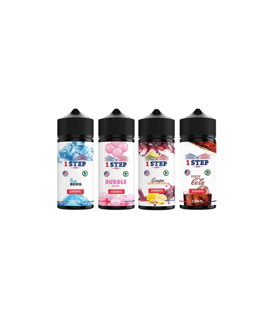 1 Step CBD 2000mg CBD E-liquid 120ml (BUY 1 GET 1 FREE) 1 Step CBD 2000mg CBD E-liquid 120ml (BUY 1 GET 1 FREE)
